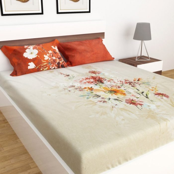 Printed Cotton Single Bed Sheet-Set Of 3 Pcs.