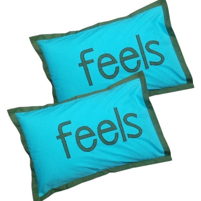 Hugs'n'Rugs Blue Cotton Pillow