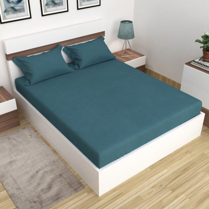 Cotton Double Bedsheet with Pillow Covers
