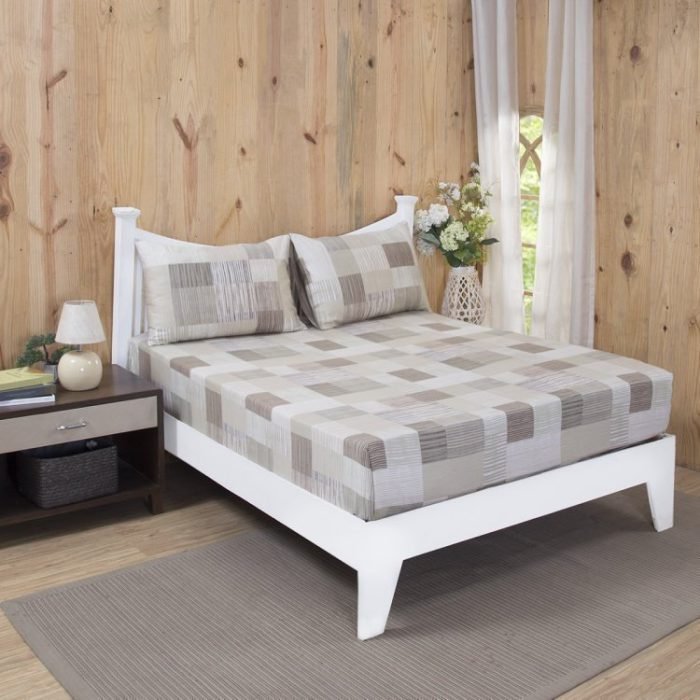 Striped Cotton Single Bedsheet